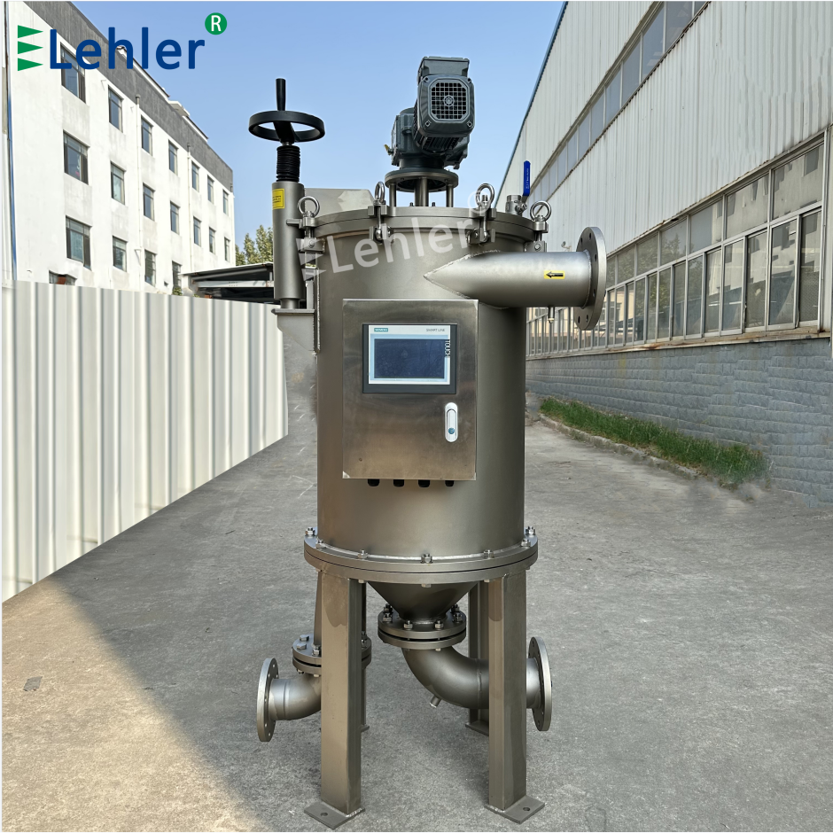Flanged Inlet / Outlet Connection Automatic Self Cleaning External Scraping Filter Housing For Paper Mill Sizing