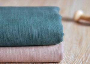 China Slub Plain 100 Cotton Canvas / Semi - Bleached Dyeing Cotton Fabric wholesale