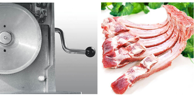 Commercial Electric Food Processing Equipments Stainless Steel Fish Meat Bone Cutting Machine For Hotel