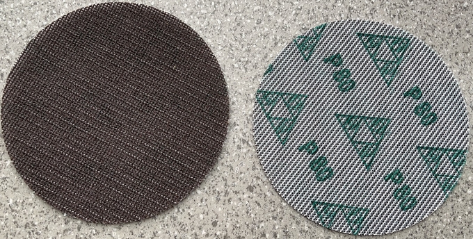 6inch car putty Sanding Discs Hook And Loop film polyester substrate green
