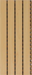 China Grooved MDF Wood Fiber Acoustic Panels Classic Design Sound Absorbing 2440mm wholesale