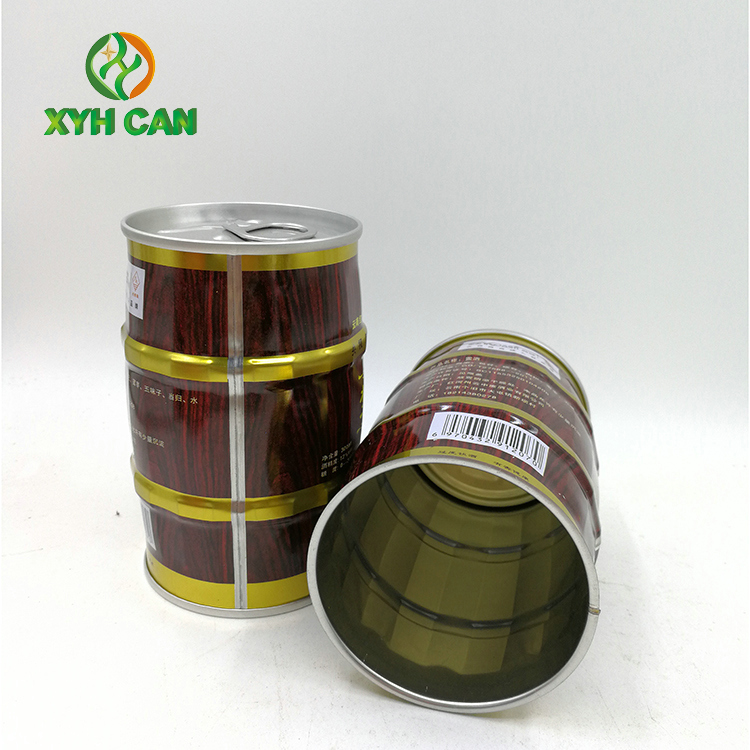 Tin Cans for Beer Drinks Small Round Beer Tin Cans Packaging Tin Storage Containers For Foods