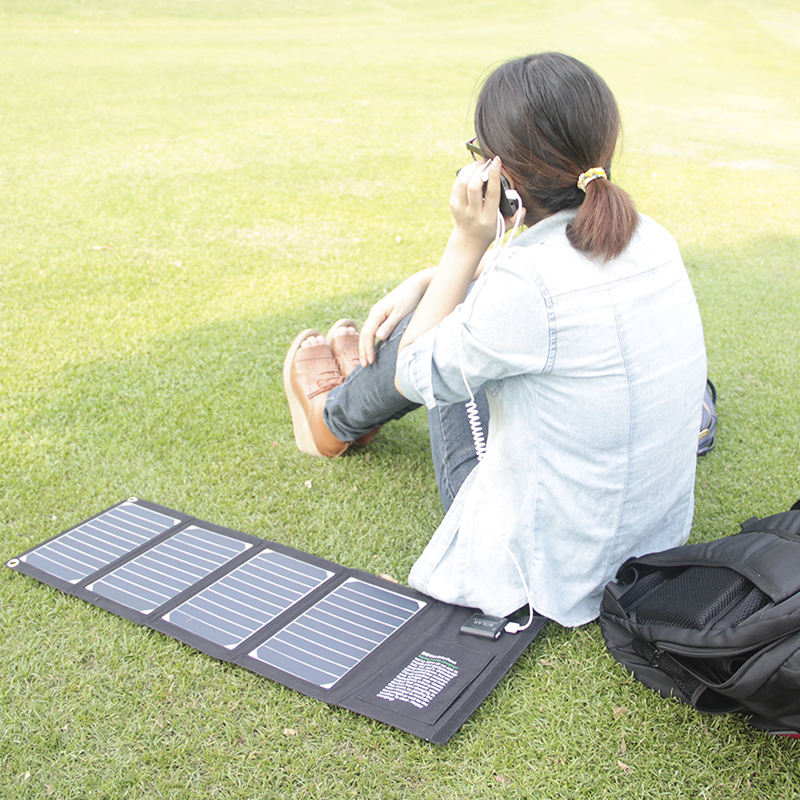 Sunpower Cell 20w Folding Solar Panel Easy Carry Lightweight Camping Solar Panels