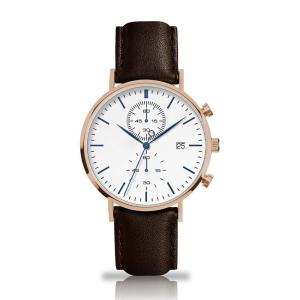 China Professional Stainless Steel Watch White Face Japanese Quartz Movement wholesale