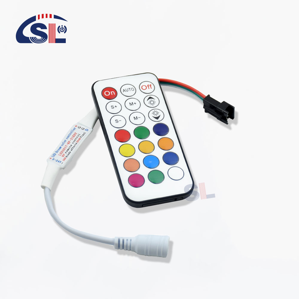 20-60 Degree Mini RF Remote Controller for WS2811/WS2812B/WS2813/USC1903 Pixel Light