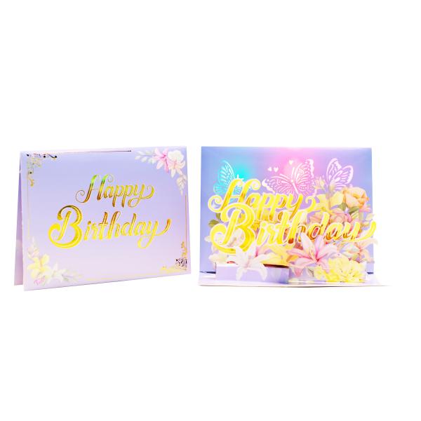 Customized 3D Pop Up Greeting Card Accepted OEM Service for Standard Occasion