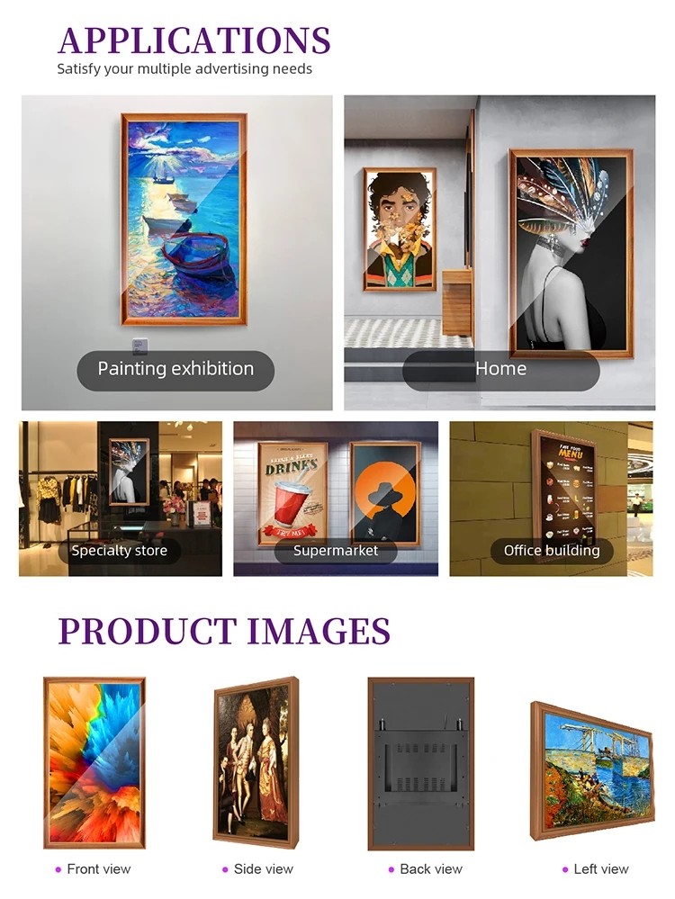 21.5 24 27 32 Inch Digital Photo Frame 1920 X 1080 For Home Wall Mount