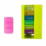 Rainbow Color Hospital Medical Supplies Plastic 21 Square Pill Box
