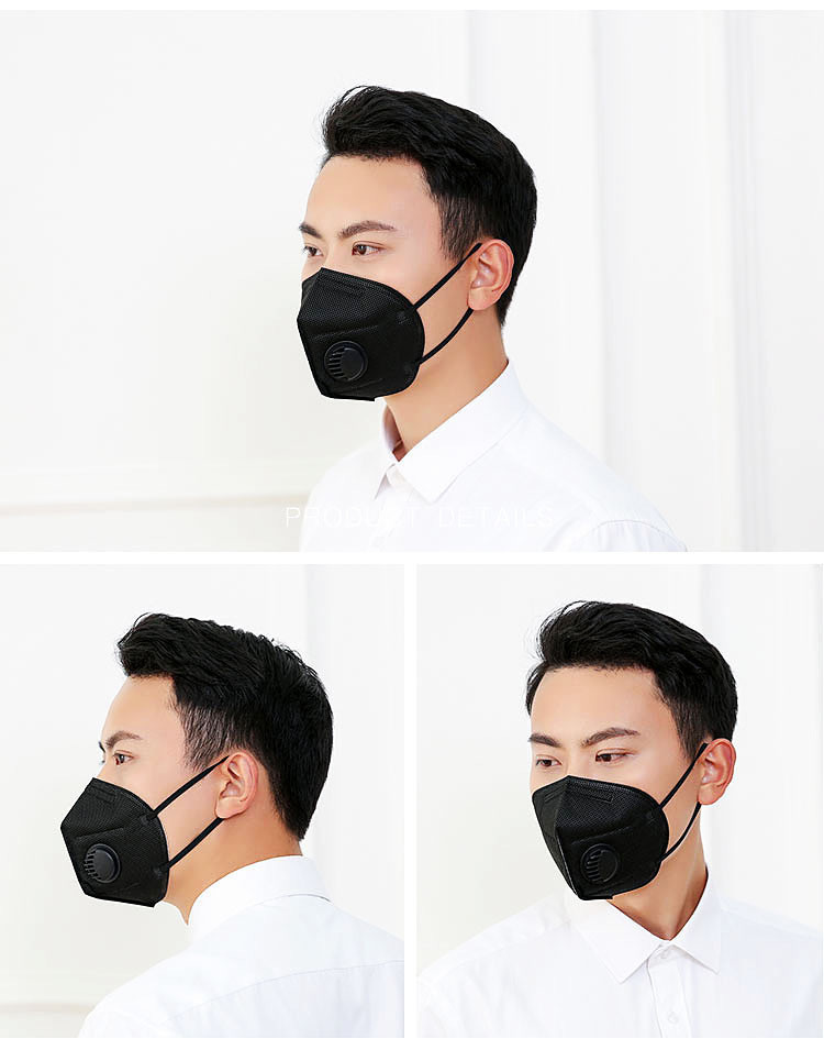 Anti Virus KN95 Protective Mask Folded Adjustable Nose Clip High Strength Design