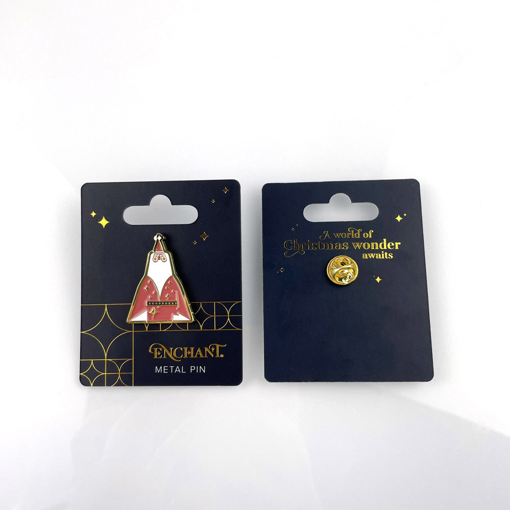 Premium Santa Metal Pin – A Festive Touch of Enamel Artistry for Holiday Events