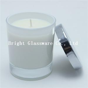 China Hot-selling candle container, candle holder with silver lid in stock wholesale