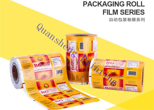 Food Grade Plastic Lamination Printed Packaging Film For Small Tea Bags / Foods