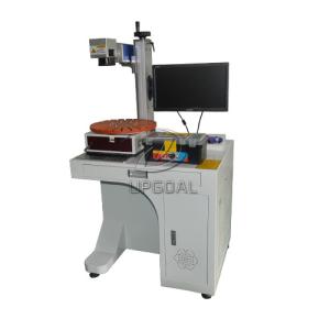 China Mass Metal Pen Fiber Laser Marking Machine with Disc Rotary 30W wholesale
