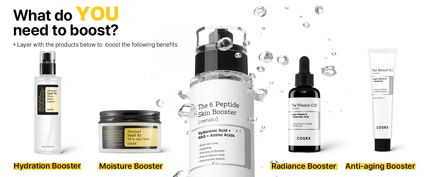 Hydrating Moisturizing Face Serum Snail Mucin 96% Power Repairing Essence 3.38 Fl.Oz 100ml