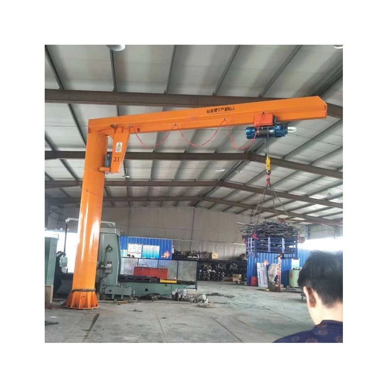 Tailored Cantilever Crane Electric Jib Crane With Wire Rope Hoist Or Chain Hoist