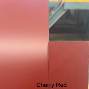 China Prepainted Galvalume Steel Coil , Akzo Nobel Paint , Cherry Red and Brown wholesale