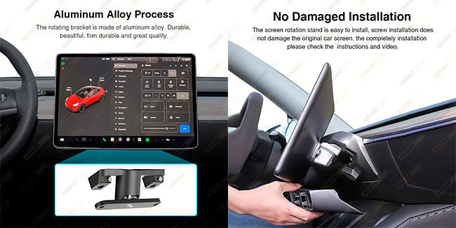 30 Degree Tesla Model Y Screen Swivel Bracket Tesla Model 3 Swivel Screen