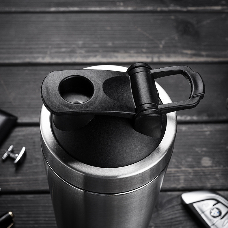 Upgraded Shaker Bottle For Protein Mixes, Protein Shaker Bottle(27oz), Shaker Bottle With Storage For Powder, Stainless Steel Shaker Bottle With Wire
