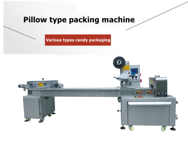 Pillow Flowing Automatic Packing Machine For Shrink Milk Sugar Candy