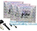 Re-close Lipstick Mascara Travel Packaging, Bubble Padded Zipper Bag, Cushioned