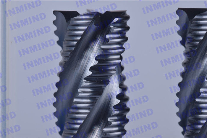 HRC60 4mm - 20mm 4 Flute Carbide End Mill , Cutting Mill Machine Milling Tool Bits
