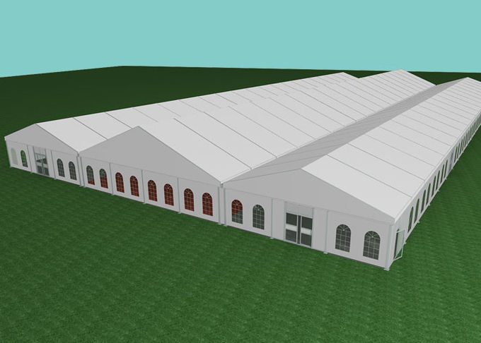 Outdoor 40m Warehouse Aluminum Frame Tent With Sandwitch Wall