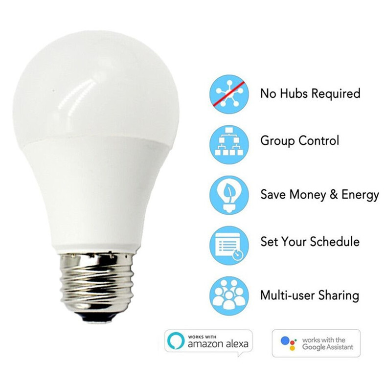 E27 10w Intelligent Wireless Controlled Light Bulbs MXQ E27 Tuya Cold / Warm Color