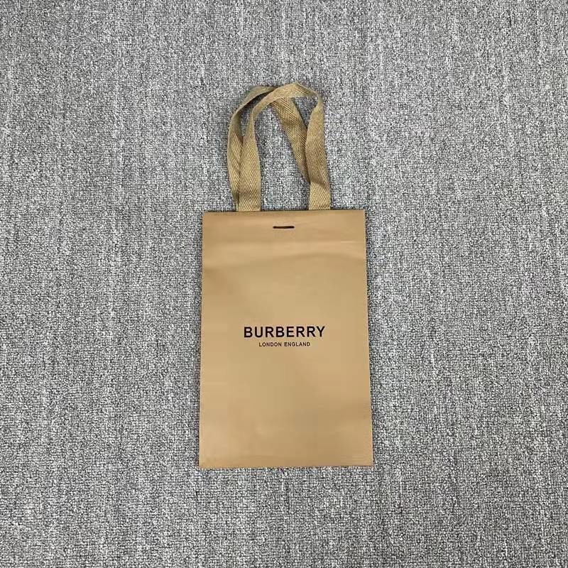 200pcs To 500pcs Gold Stamping Clothing Paper Bags Ribbon Handles Kraft Shopping Bags