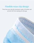 Disposable Blue Earloop Face Mask , Odorless Disposable Protective Mask