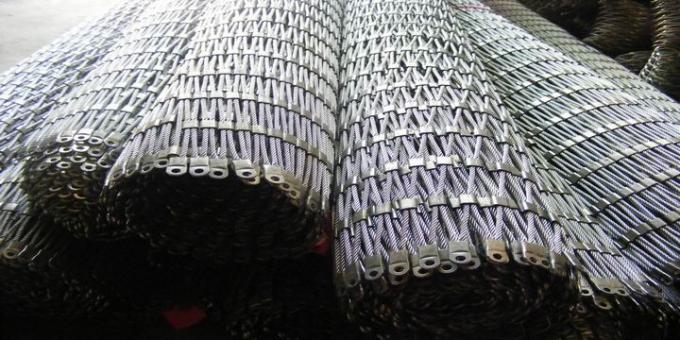 Woven Rope Architectural Wire Mesh Corrosion Resistant For Zoo Safety Protection