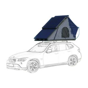 Gray Car Side Awning Rooftop Triangle Awning Waterproof 4x4
