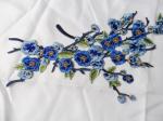 Hot Fix Motif Wintersweet Embroidery Lace Flower