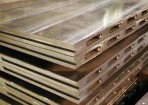 China Smooth Surface 200Mm Steel Laminating Steam Platens High Flatness wholesale