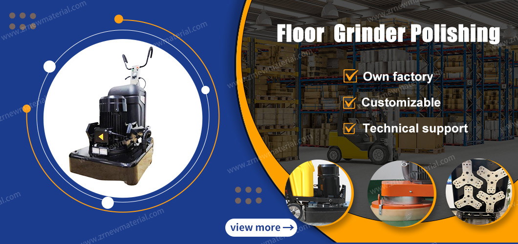 7.5KW/10P Concrete Floor Grinding Machine With Vacuum High Efficiency
