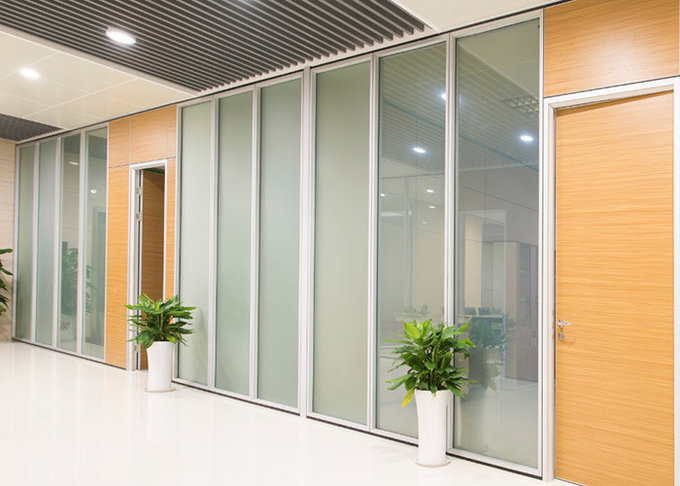 Office Hotel Partition Wall Indoor Glass Solid Shutters Dimming Glass Support Customization Many Selections