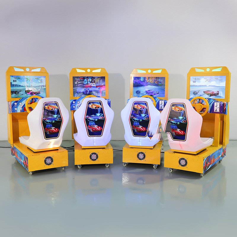 Upgrade Your Gaming Experience with Our Metal Acrylic Plastic Racing Game Machine