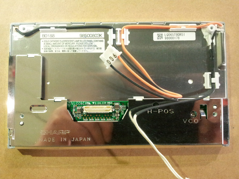 6.5" LCM 400×240RGB 220cd/m² LQ065T9DR51 Sharp TFT LCD Display