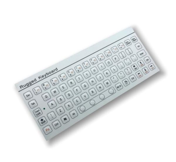 IP67 68 Keys Industrial Membrane Keyboard Lightweight Antistatic Rear Panel