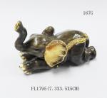 Custom metal elephant shaped vintage jewelry box for promotional gift