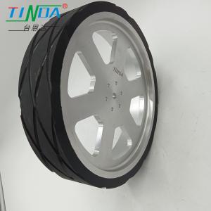 China Load Omnidirectional Wheel Never Degumming Ball Bearing Black AGV Wheel wholesale