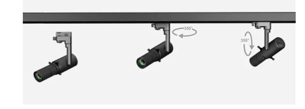 30W Framing Projector Gobo Projection Creative Shaper Framing Full Cut-off Luminaire Ra&gt;97 No Glare Shooter Shapeable Spot Track Light LED Track Light