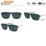 Fashionable rectangle sunglasses ,made of plastic frame and metal temple