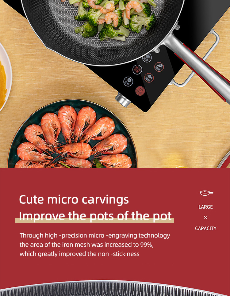 Factory Direct Sale Silver Triply Stainless Steel Induction Cooker Fry Pan Nonstick Frying Pans