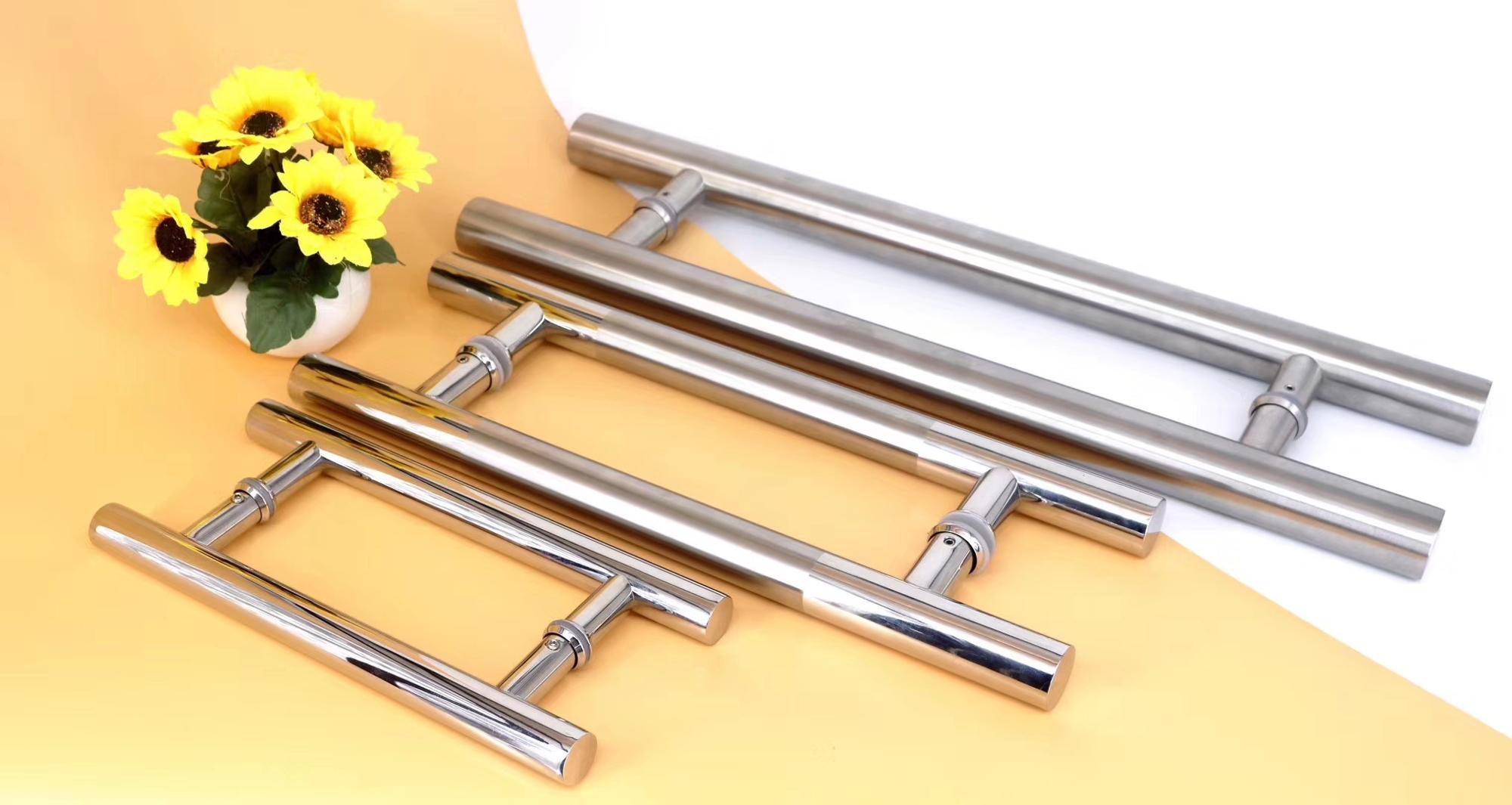 Stainless Steel Polished Glass Door Handle Popular Design for Your Requirements