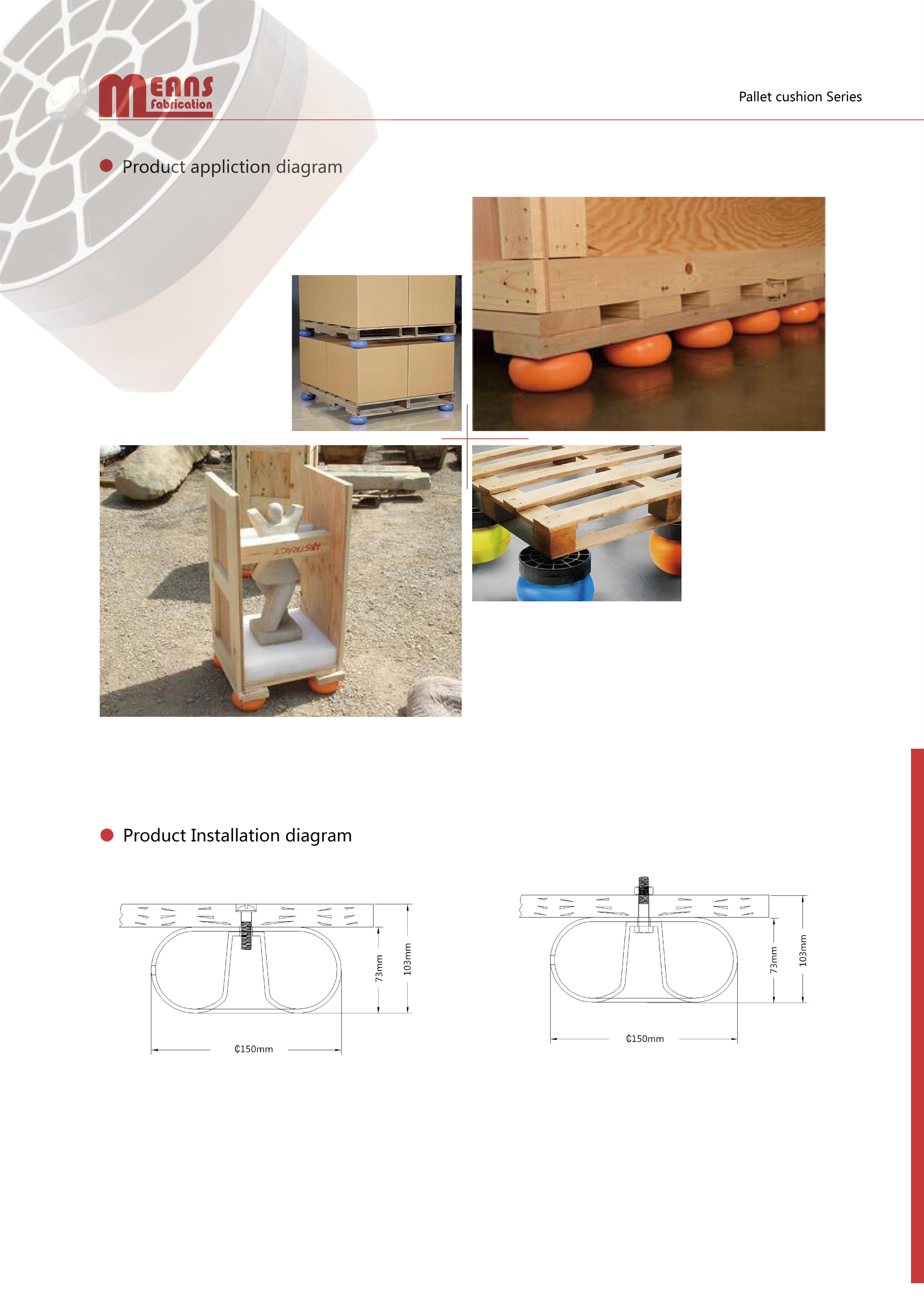 SPACER MATE WITH PALLET CUSHION,ROHS,SKID-MATD,FOR PACKING IN WOODEN CASES