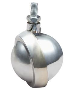 China Shepherd Round Metal Ball Caster With Threaded Stem Furniture Castors wholesale