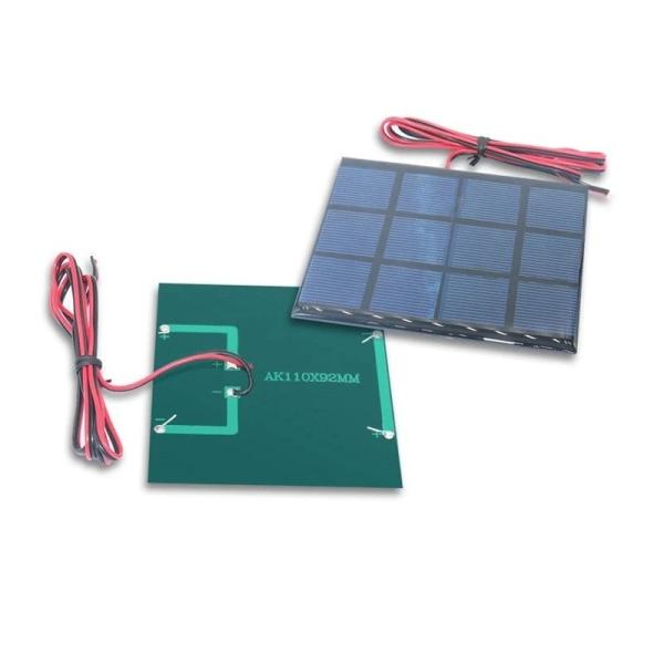 Epoxy Mini Solar Panel Charger 1w 2w 3w 4w 5v 6v 7v Sunlight Power Bank Battery