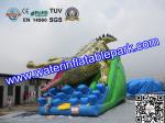 Commercial Crocodile Inflatable Slide , Inflatable Water Slide For Rental