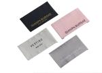 Bespoke End Fold Woven Label T Shirt Labels Taffeta Woven Fabric Clothing Brand