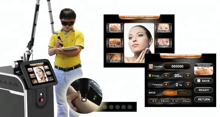 Vertical Beauty Picosecond Laser Machine Pigmentation Removal Laser Machine